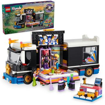 LEGO® LEGO® Friends - Autocar de turneu pentru staruri pop 42619, 845 piese