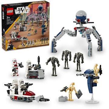 LEGO® LEGO® Star Wars™ - Pachet de lupta Clone Trooper™ si droid de lupta 75372, 215 piese