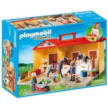 Playmobil - Set portabil grajd de cai