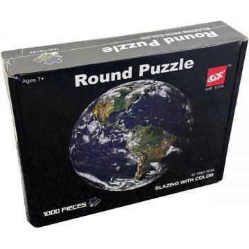 Puzzle rotund 1000 piese. Pamantul