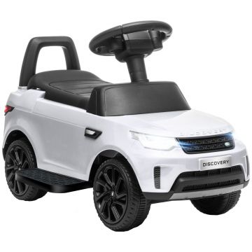 AIYAPLAY Mașinuță Electrică pentru Copii 18 Luni-5 Ani cu Licență Land Rover cu Muzică, USB și MP, 65x43x40 cm ,Alb | Aosom Romania