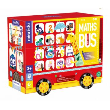 Joc educativ 2 in 1, mierEdu, Autobuzul matematic