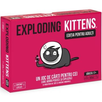 Joc Exploding Kittens, pentru adulti, lb. romana