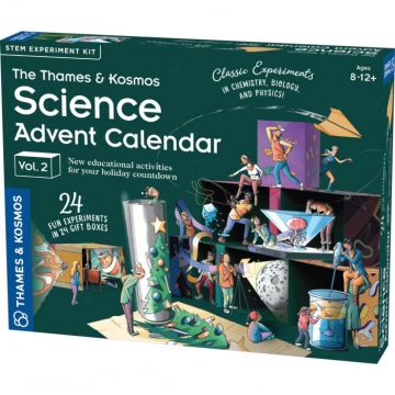 Jucarie educativa Kit STEM Calendarul stiintific de Advent versiunea 2, Thames Kosmos