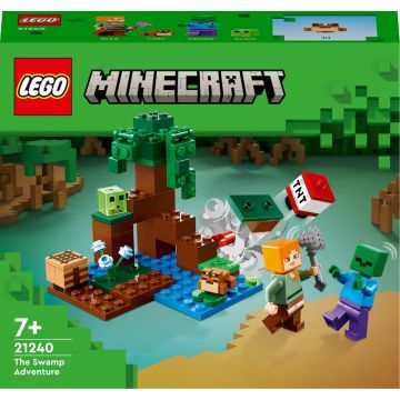 LEGO Minecraft: Aventura in mlastina 21240, 65 piese, Multicolor