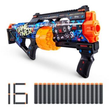 Pistol X-Shot Skins Last Stand Dart Blaster Game Over, 16 proiectile