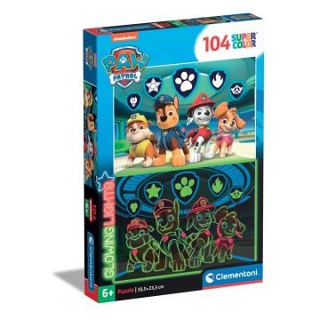 Puzzle 104 piese Clementoni Paw Patrol Glow in the Dark 27176