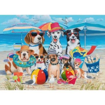 Puzzle catei la plaja 35 piese