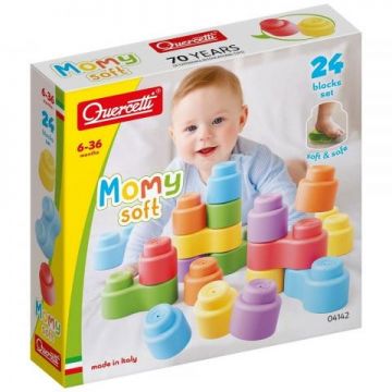 Set constructie Quercetti Momy Soft, 24 piese