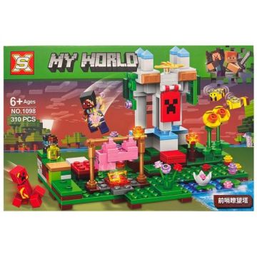 Set de constructie Minecraft My World 1 din 2, 310 piese tip lego