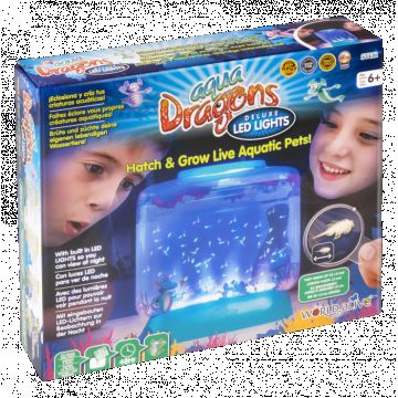 Set educativ STEM - AQUA DRAGONS Habitat Lumea subacvatica - acvariu Deluxe cu LED-uri