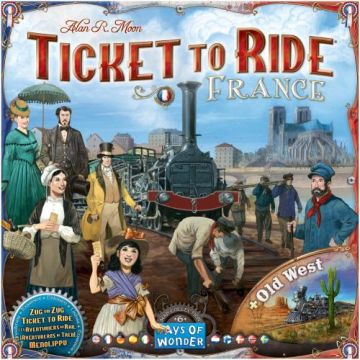 Extensie Asmodee - Ticket to Ride, Map Collection, France & Old West, lb. engleza