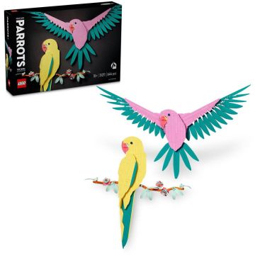 LEGO® LEGO® ART - Colectia de fauna - Papagali Ara 31211, 644 piese