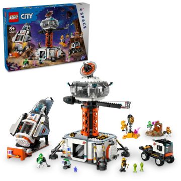 LEGO® LEGO® City - Baza spatiala si platforma de lansare a rachetei 60434, 1422 piese