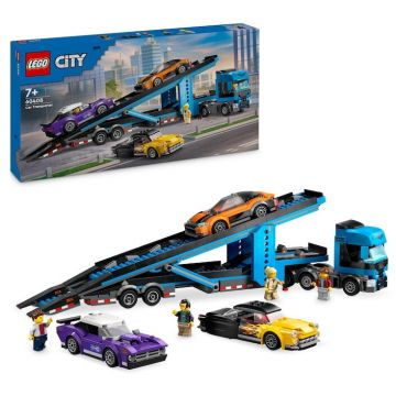 LEGO® LEGO® City - Camion transportor de masini sport 60408, 998 piese