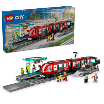 LEGO® LEGO® City - Statie si tramvai in centrul orasului 60423, 811 piese