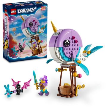 LEGO® LEGO® DREAMZzz™ - Balonul cu aer cald in forma de narval al lui Izzie 71472, 156 piese