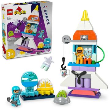 LEGO® LEGO® DUPLO® - Aventura cu naveta spatiala​ 3 IN 1 10422, 58 piese