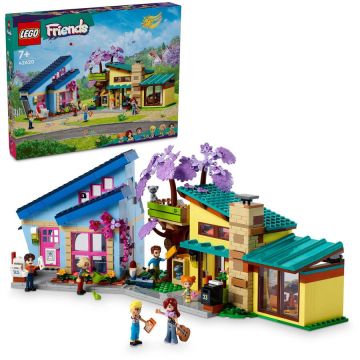 LEGO® LEGO® Friends - Casele familiale ale lui Olly si Paisley 42620, 1126 piese