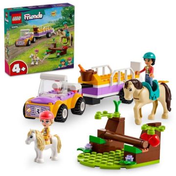 LEGO® LEGO® Friends - Remorca cu cal si ponei 42634, 105 piese