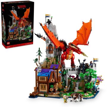 LEGO® LEGO® Ideas - Dungeons & Dragons: Povestea dragonului rosu 21348, 3091 piese