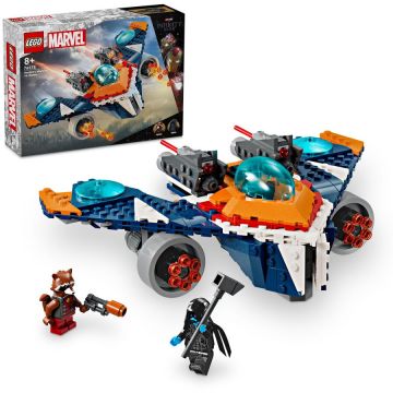 LEGO® LEGO® Marvel - Avionul de lupta al lui Rocket vs Ronan 76278, 290 piese