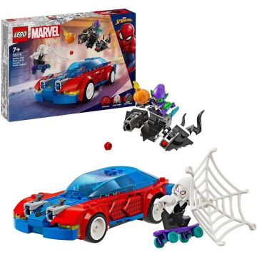 LEGO® LEGO® Marvel - Masina de curse a Omului Paianjen si Venom Green Goblin 76279, 227 piese