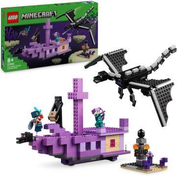 LEGO® LEGO® Minecraft® - Dragon Ender si Corabia din End 21264, 657 piese