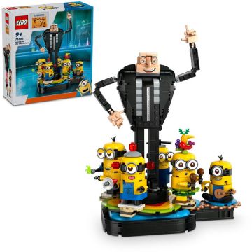 LEGO® LEGO® Minions - Despicable Me - Gru si minionii din caramizi 75582, 839 piese