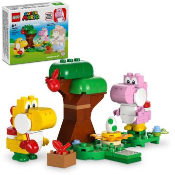 LEGO® LEGO® SUPER MARIO™ - Set de extindere - Padurea minunata cu oul lui Yoshi 71428, 107 piese