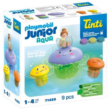 Playmobil PM71439 Junior Aqua si Tinti Familie de Meduze Colorate