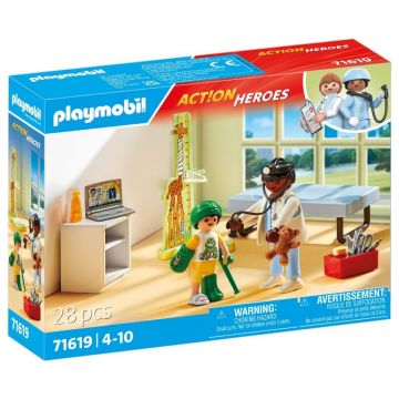 Playmobil PM71619 Pediatru Cu Copil Si Ursulet