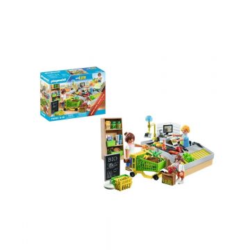 Playmobil PM71648 Promo Pack Supermarket cu Produse Bio