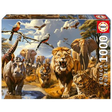 Puzzle 1000 piese Educa Animale Salbatice