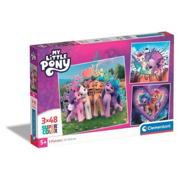 Puzzle 3 x 48 piese Clementoni My Little Pony 25322