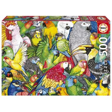 Puzzle 500 piese Educa Papagali