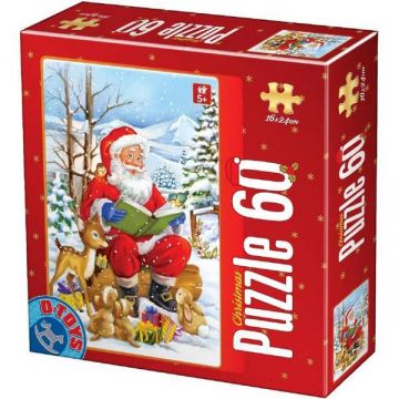 Puzzle Craciun 48 piese. Rosu