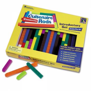 Riglete matematice interconectabile Cuisenaire , Learning Resources, 5 ani+