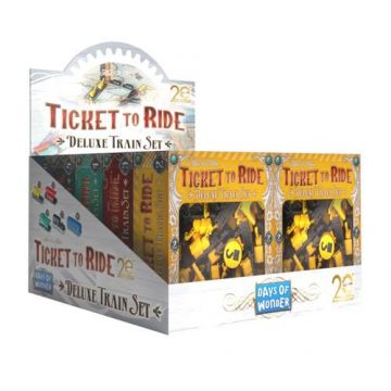 Set accesorii Ticket to ride Editie Deluxe Aniversara 20 ani, diverse culori