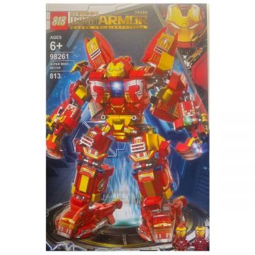 Set de constructie Iron Man MK85 Hulkbuster, 813 piese