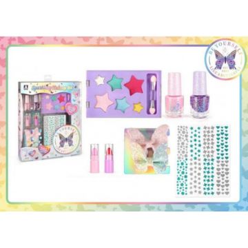 Set de machiaj si manichiura unghii, Sparkling Makeup Set pentru copii