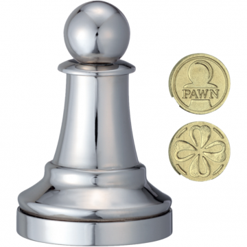 Eureka Cast Chess Pawn -silver- 473681