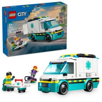 LEGO® City - Ambulanta de urgente 60451, 184 piese