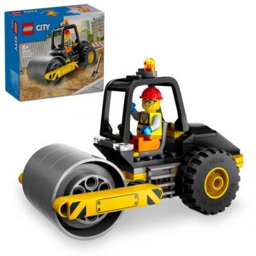 LEGO® City - Cilindru compactor de santier 60401, 78 piese