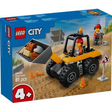 LEGO® City - Incarcator pe roti galben pentru constructii (60450)