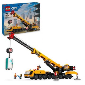 LEGO® City - Macara mobila galbena de constructii 60409, 1116 piese