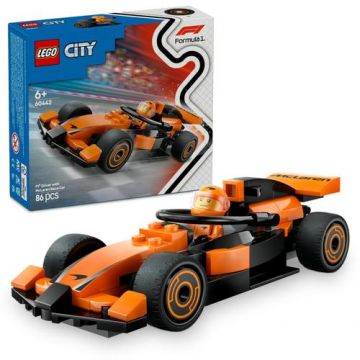 LEGO® City - Pilot F1® cu masina de curse McLaren 60442, 86 piese