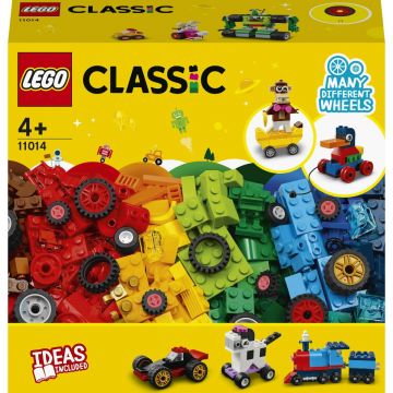 LEGO Classic: Caramizi si roti 11014, 653 piese, Multicolor