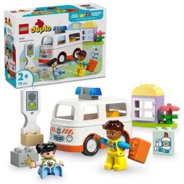 LEGO® DUPLO - Ambulanta si sofer 10447, 19 piese