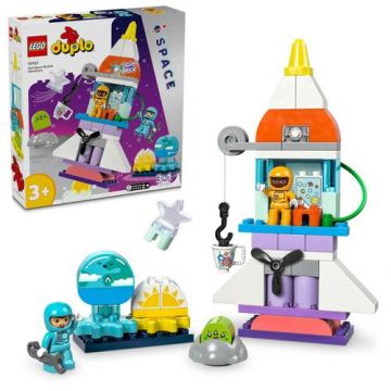 LEGO® DUPLO® - Aventura cu naveta spatiala​ 3 IN 1 10422, 58 piese